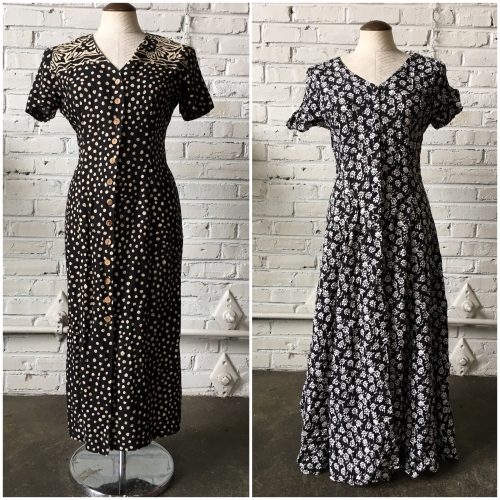 1990s Dresses (grunge, floral, \