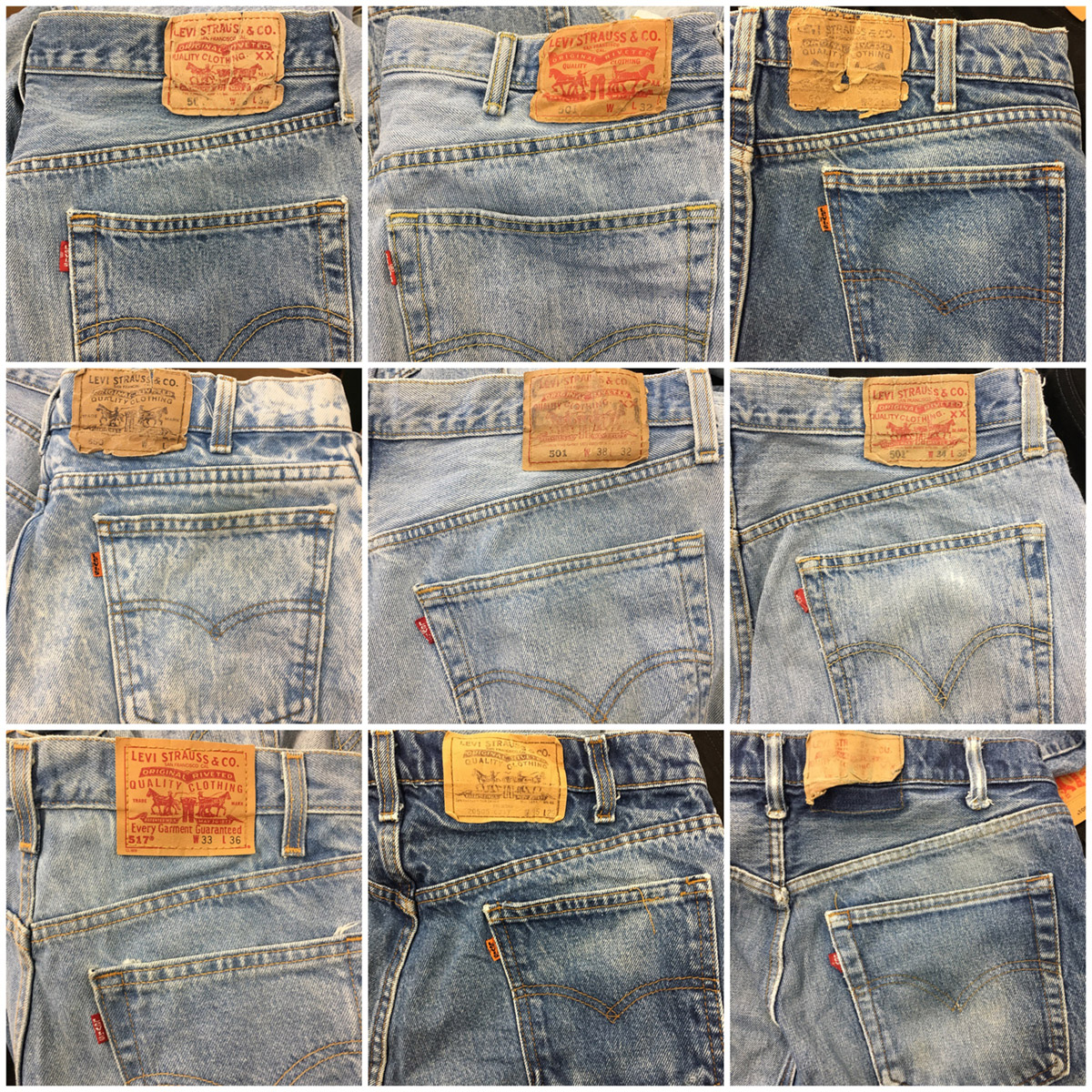 Levis Jeans by the pound: Bulk Vintage 