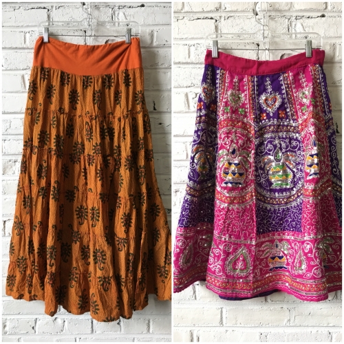 hippie boho skirts