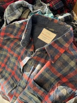100% cotton modern Flannel Shirts by the pound