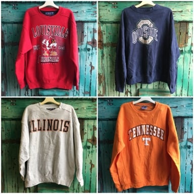 Vintage Crewneck Sweatshirts by the bundle-WAREHOUSE ONLY: Bulk Vintage ...