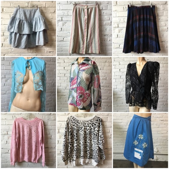 Womens Vintage Clothing by the pound: Bulk Vintage Clothing