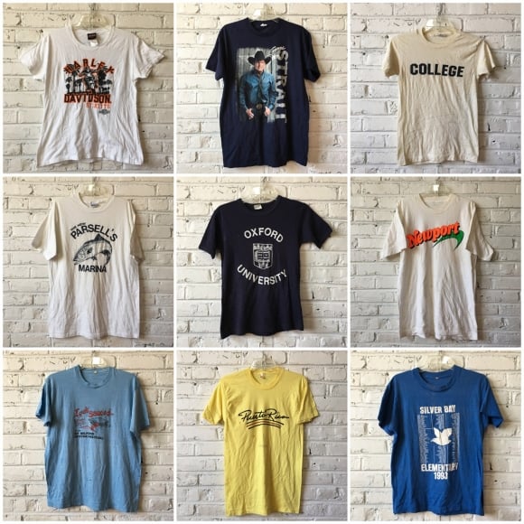 Vintage and Retro T-shirts by the pound: Bulk Vintage Clothing