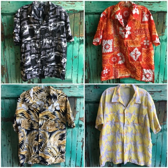 Mens Hawaiian Shirts by the bundle: Bulk Vintage Clothing
