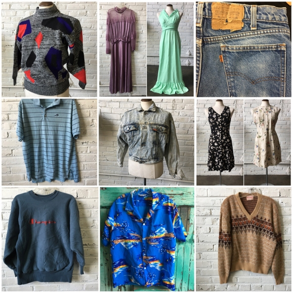 Mixed Vintage Clothing (mens & womens) by the pound: Bulk Vintage Clothing