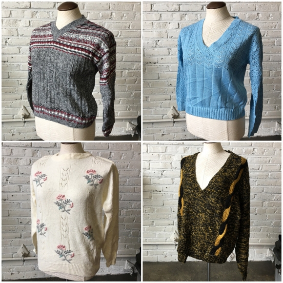 Womens Vintage Sweaters by the pound: Bulk Vintage Clothing
